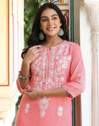 Rayon Printed Round Neck Co-ord Set