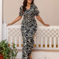 Cotton Blend Printed V-Neck Co-ord Set