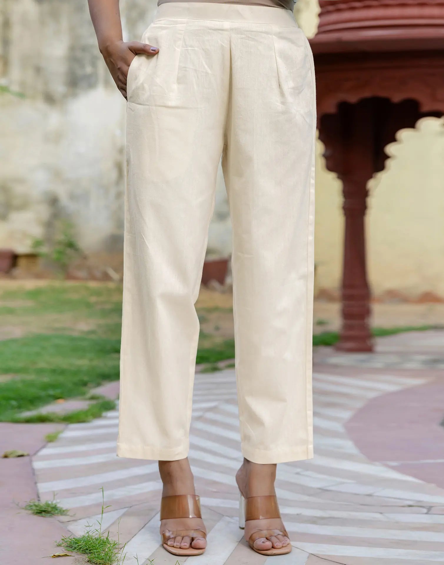Cotton Printed V-Neck Co-ord Set