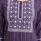 Cotton Embroidered Straight Round Neck Kurtis