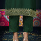 Silk Blend Embroidered Straight Kurta with Pant & Dupatta