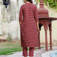 Cotton Printed Straight Kurta with Pant & Dupatta