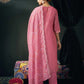 Silk Blend Embroidered Straight Kurta with Pant & Dupatta