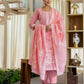 Cotton Weaving Straight Kurta with Pant & Dupatta