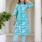Cotton Printed Straight Kurta with Pant & Dupatta