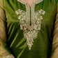 Net Sequins, Embroidery and Gota Lace Straight Kurta with Pant & Dupatta