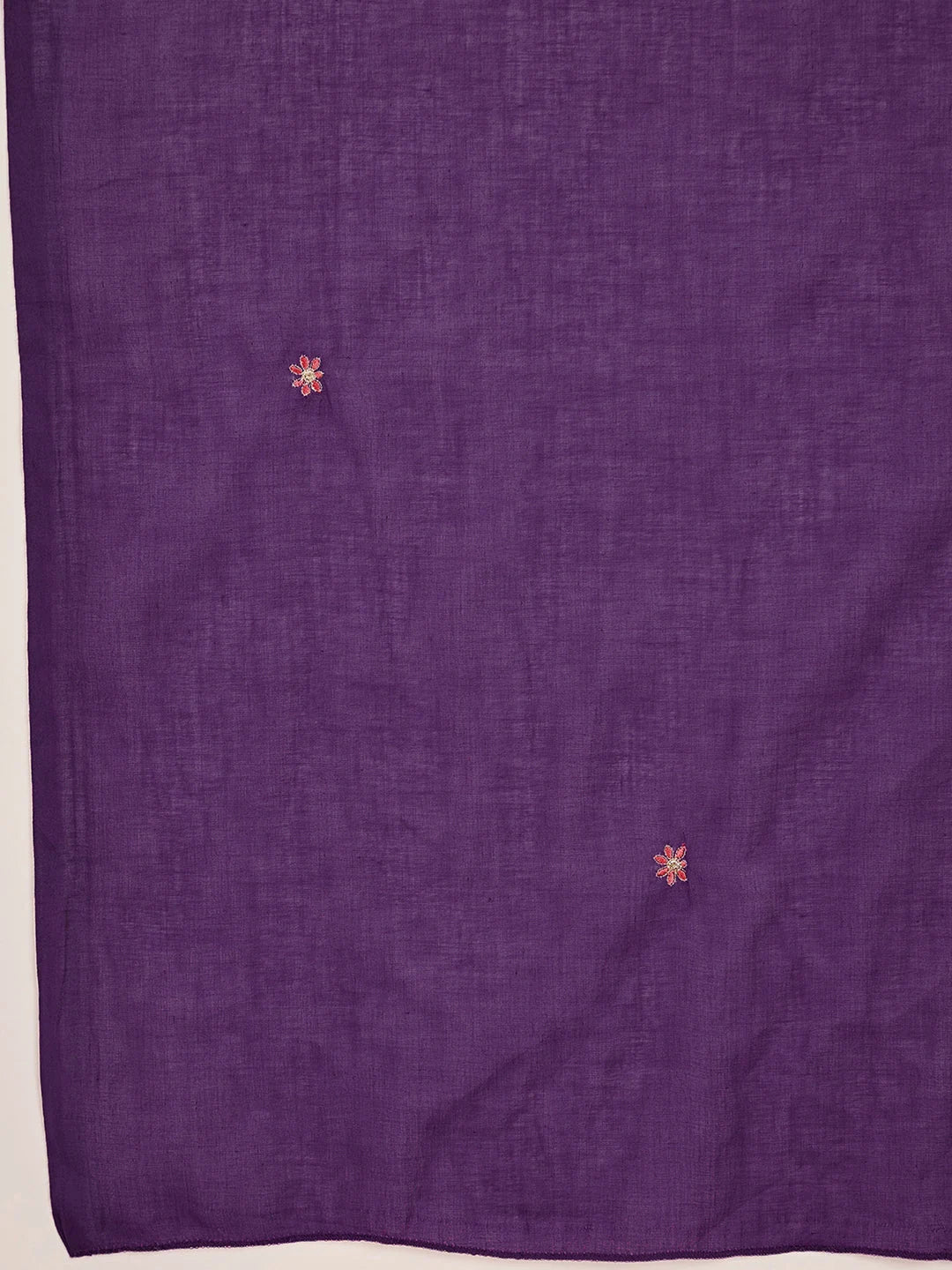 Cotton Embroidered Anarkali Kurta with Pant & Dupatta