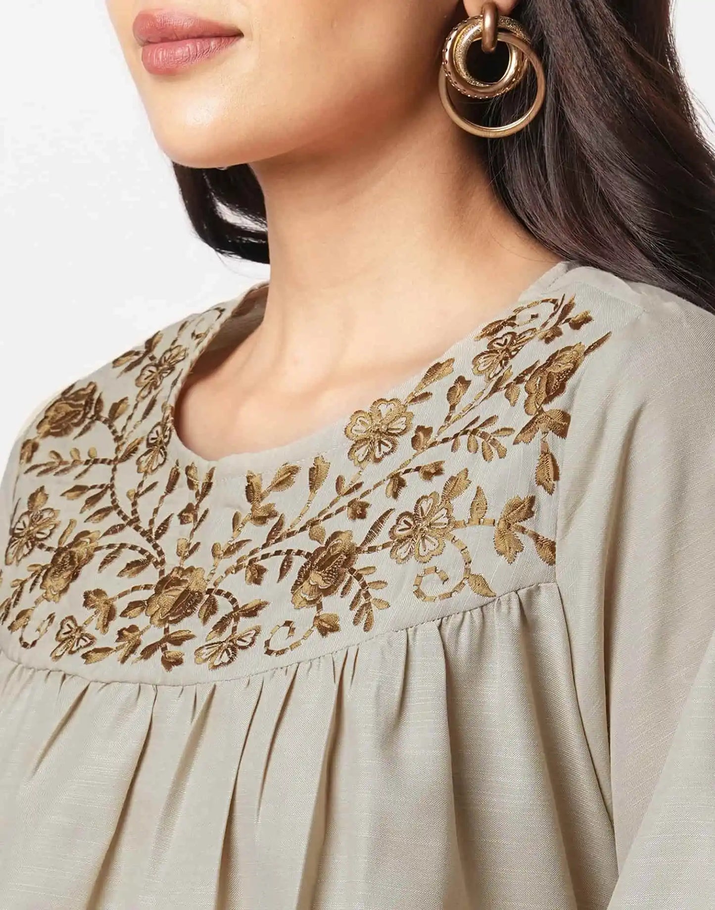 Affordable Beige cotton co-ord set