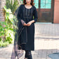 Stylish Blue Straight Kurta Pant and Dupatta for Women