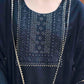 Stylish Blue Straight Kurta Pant and Dupatta for Women