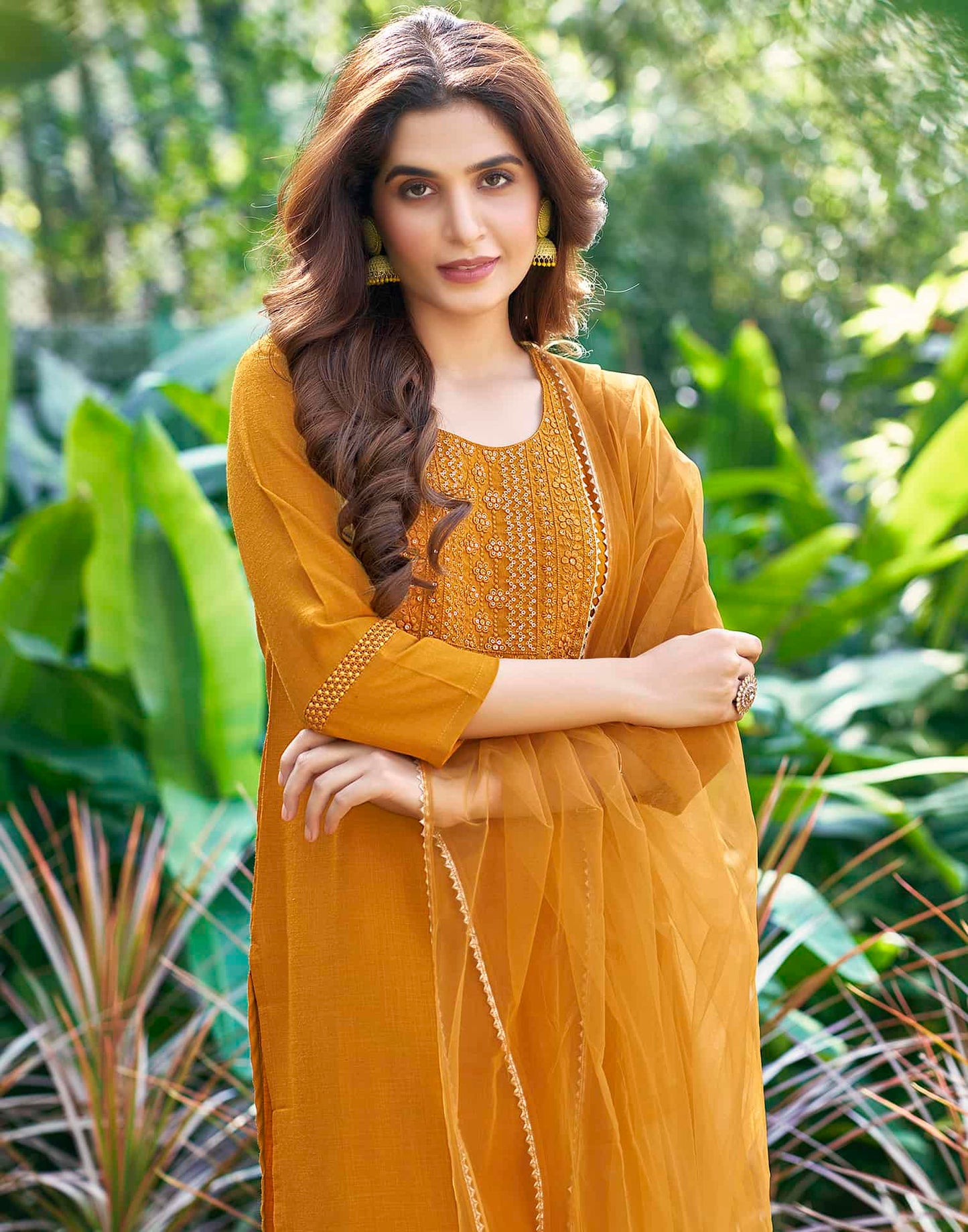 Affordable cotton kurti pant set with dupatta under 999