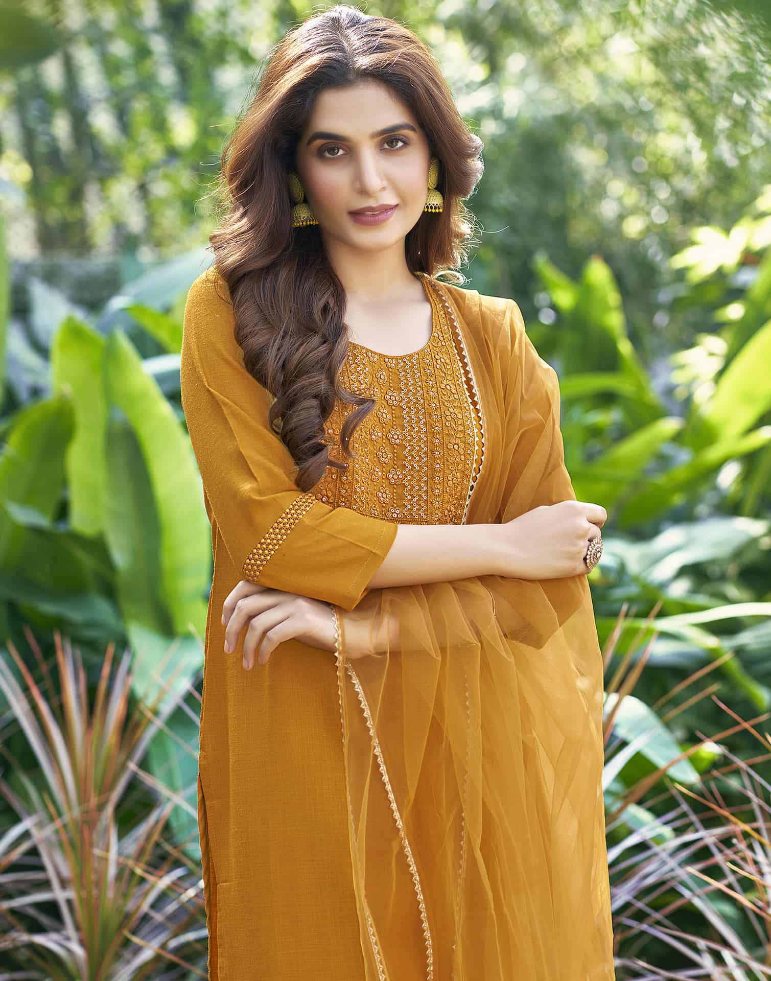 Affordable cotton kurti pant set with dupatta under 999