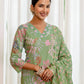 Skylee Light Green Cotton Printed Straight Kurta Set for Women