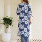 Cotton Printed Straight Kurta with Pant & Dupatta