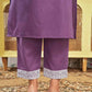 Cotton Blend Embroidered Straight Kurta with Pant & Dupatta