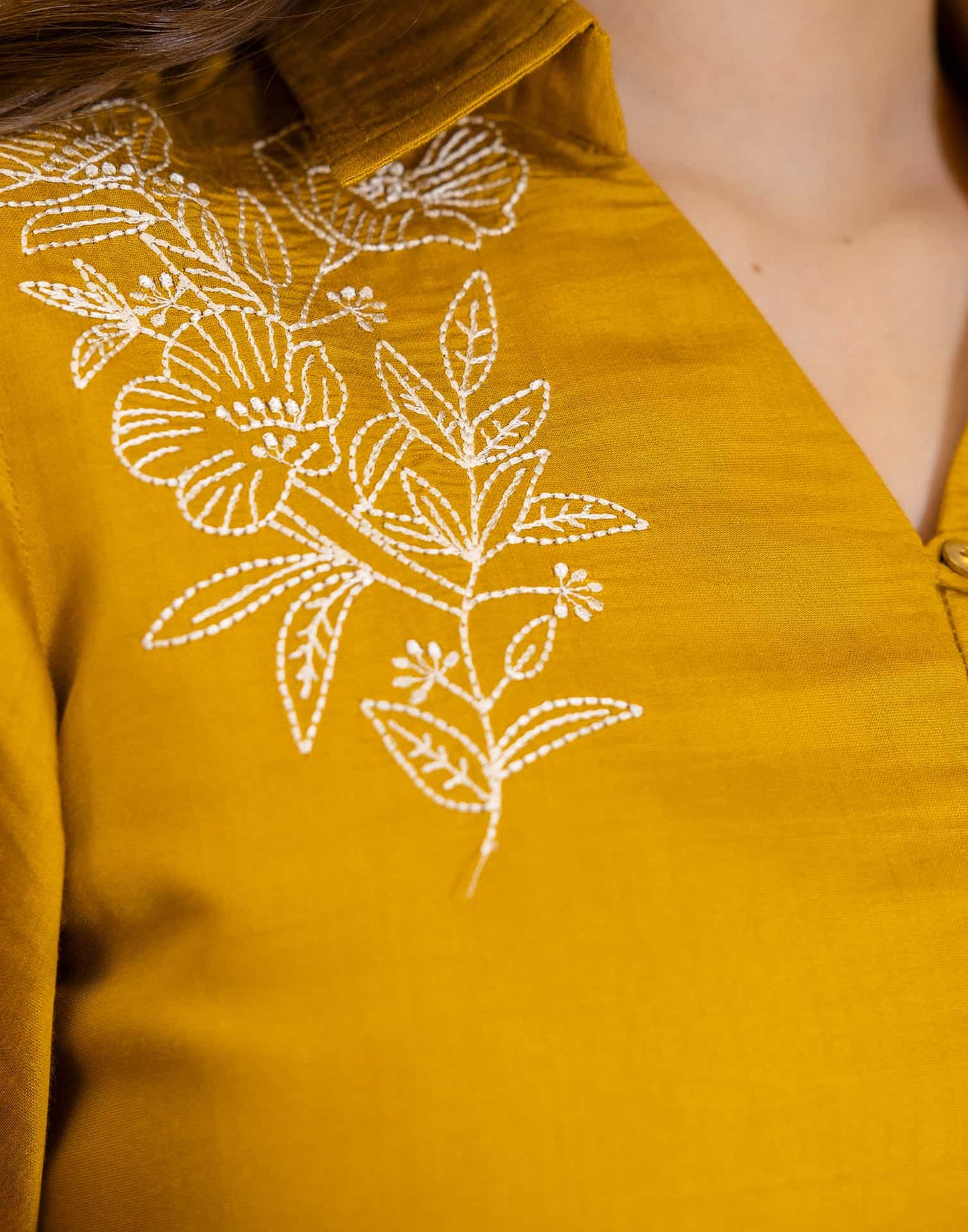 Silk Blend Plain V-Neck Co-ord Set