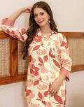 Rayon Printed V-Neck Co-ord Set