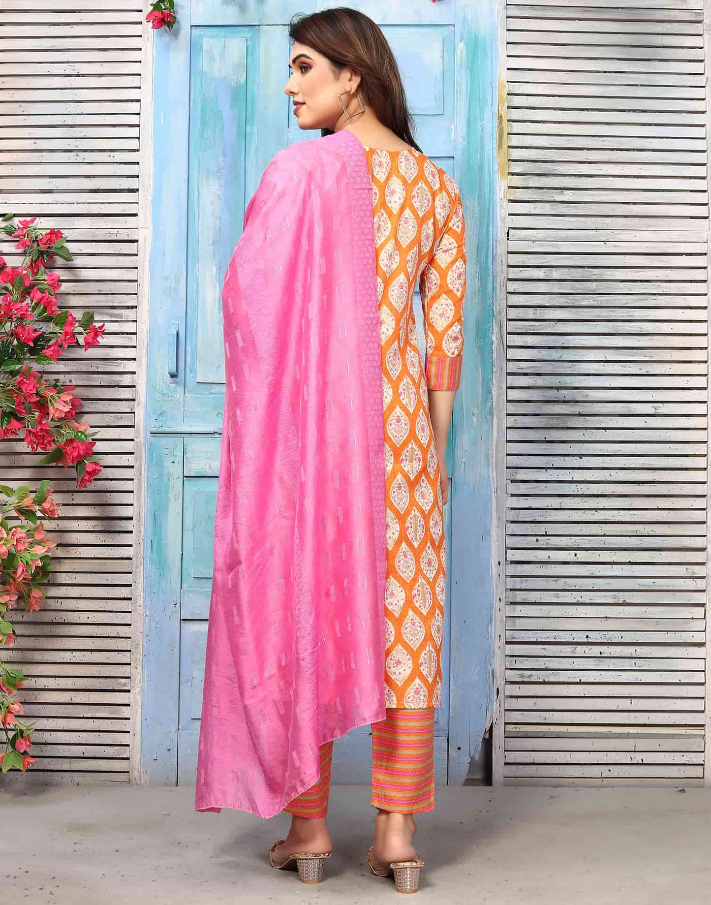 Affordable casual cotton kurta set for women festive collection