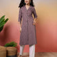 Cotton Woven Design Straight Kurti