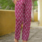 Cotton Straight Printed Round Neck Kurta with Pant & Dupatta