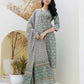 Cotton Printed, Tassels, Fabric Lace Straight Kurta with Pant & Dupatta
