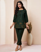 Cotton Printed Boat Neck Co-ord Set