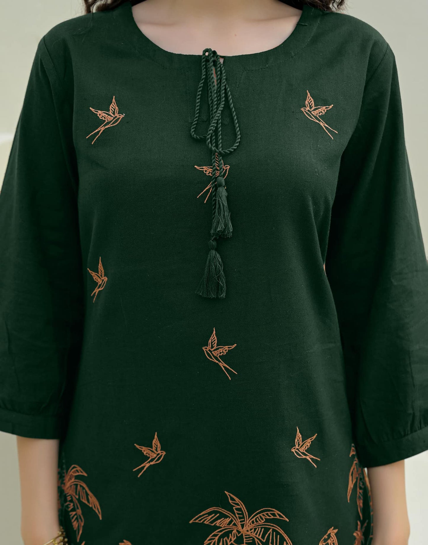 Cotton Printed Boat Neck Co-ord Set