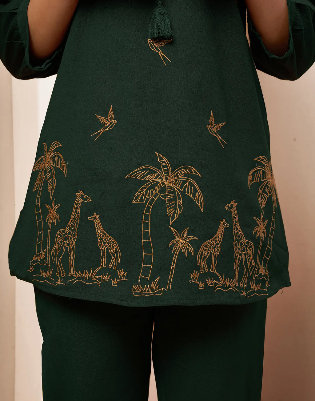 Cotton Printed Boat Neck Co-ord Set