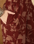 Cotton Printed V-Neck Co-ord Set