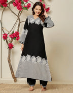 Cotton Printed V-Neck Co-ord Set