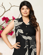 Rayon Printed V-Neck Co-ord Set