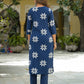 Cotton Straight Printed V-Neck Kurta with Pant & Dupatta