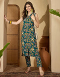 Rayon Printed V-Neck Co-ord Set