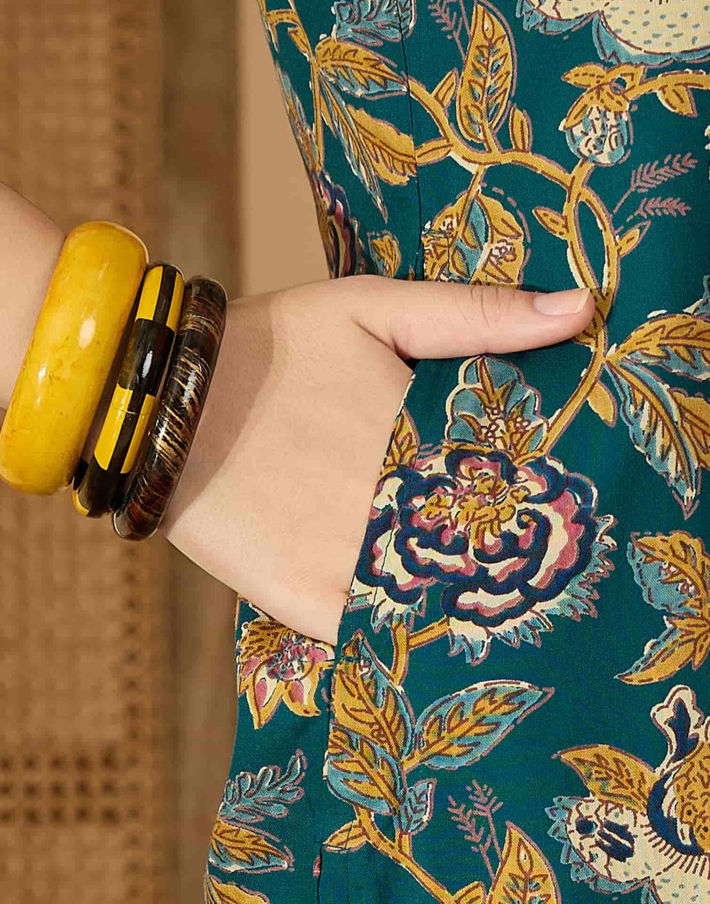 Rayon Printed V-Neck Co-ord Set