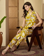 Rayon Printed V-Neck Co-ord Set