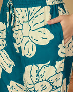 Rayon Printed V-Neck Co-ord Set