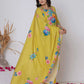 Yellow Cotton Printed Straight Kurta Set with Pant & Dupatta Affordable Casual & Office Wear for Women under 999