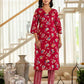 Red Cotton Printed Straight Kurta Set with Pant & Dupatta for Wome Casual & Daily Wear Floral Design Under 799
