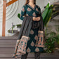Affordable Cotton Printed V-Neck Kurta Set with Pant & Dupatta for Women under 999