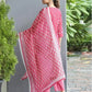 Pink Printed Everyday Office Wear Kurta Set with dupatta 