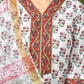 Affordable White Rayon Floral Printed Kurta Set with dupatta 