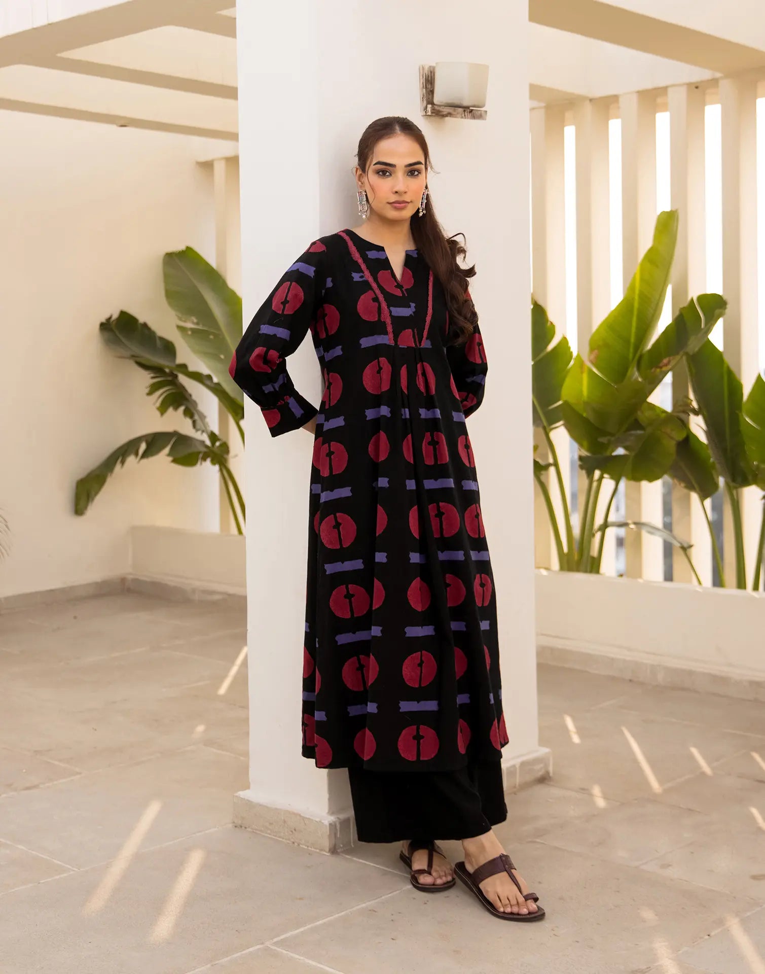 Skylee Viscose Printed Round Neck Co-ord Set For Woman