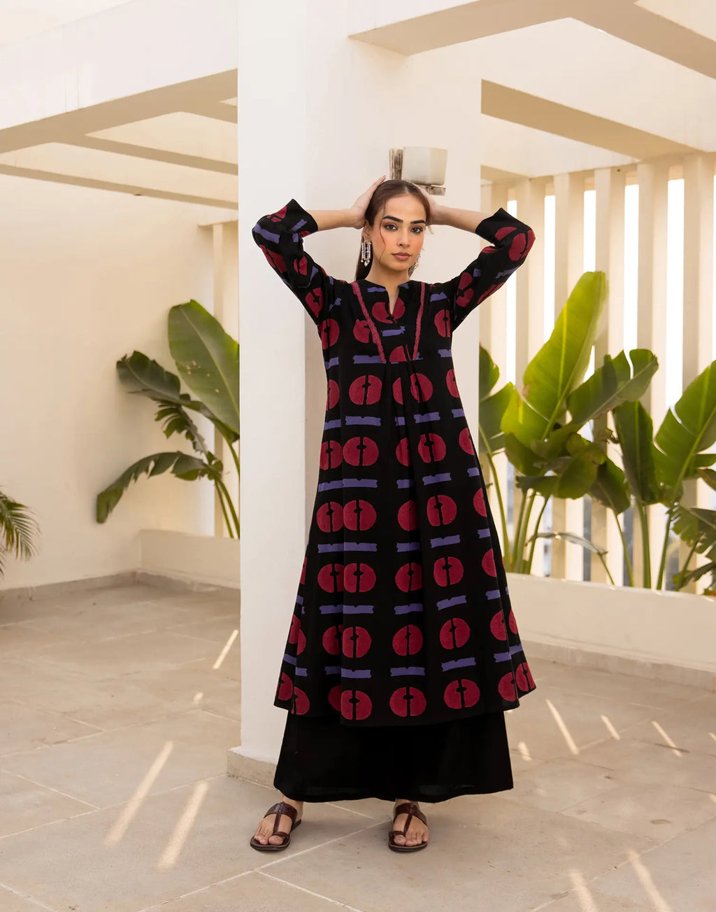 Skylee Viscose Printed Round Neck Co-ord Set For Woman