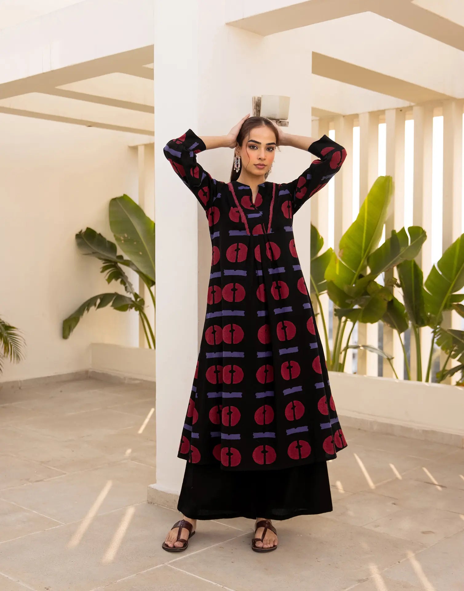 Skylee Viscose Printed Round Neck Co-ord Set For Woman