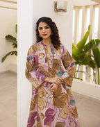 Skylee Viscose Printed Mandarin Collar Co-ord Set For Woman