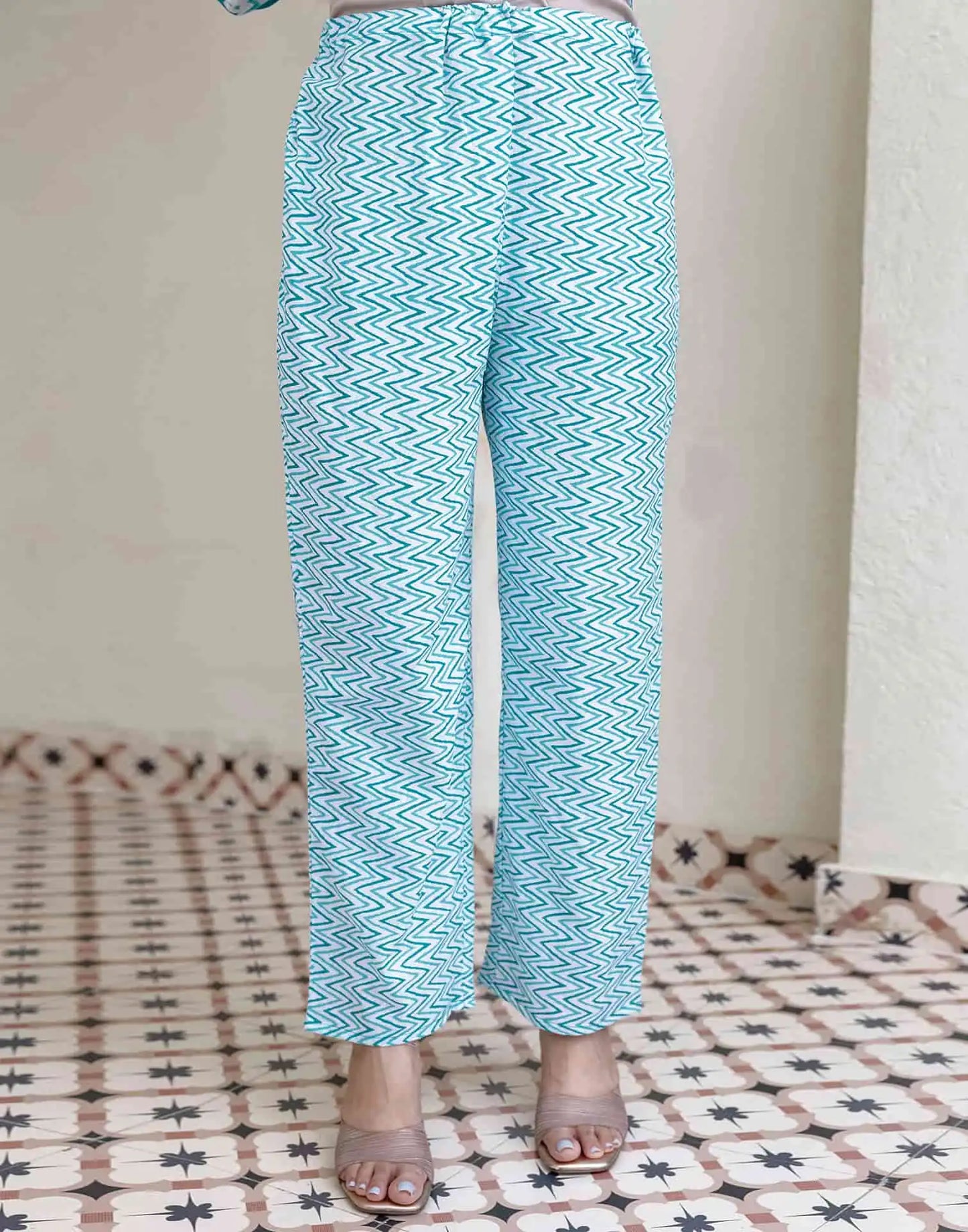 Cotton Printed Straight Kurta with Pant & Dupatta