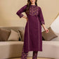 Cotton Printed Straight Kurta with Pant & Dupatta