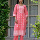 Cotton Woven Design Straight Kurta with Pant & Dupatta
