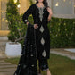 velvet kurta set for women