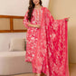 Cotton Printed Straight Kurta with Pant & Dupatta